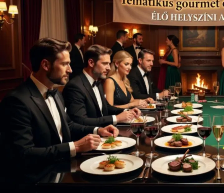 Tematikus gourmet és póker est hangulatos pillanatai a MagyarVenue-ban