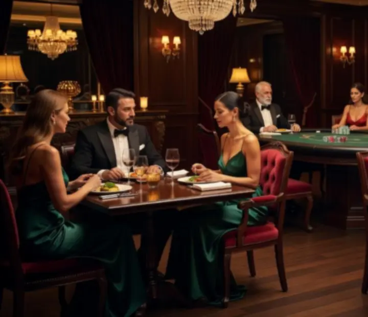 Elegáns esti hangulat a MagyarVenue étteremben és póker lounge-ban