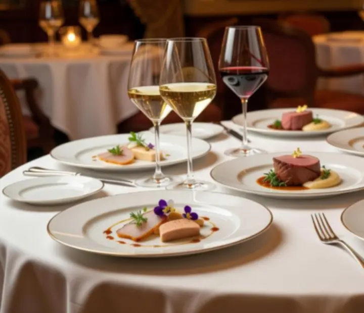 Degusztációs kóstolómenü elegáns tálalással a MagyarVenue éttermében